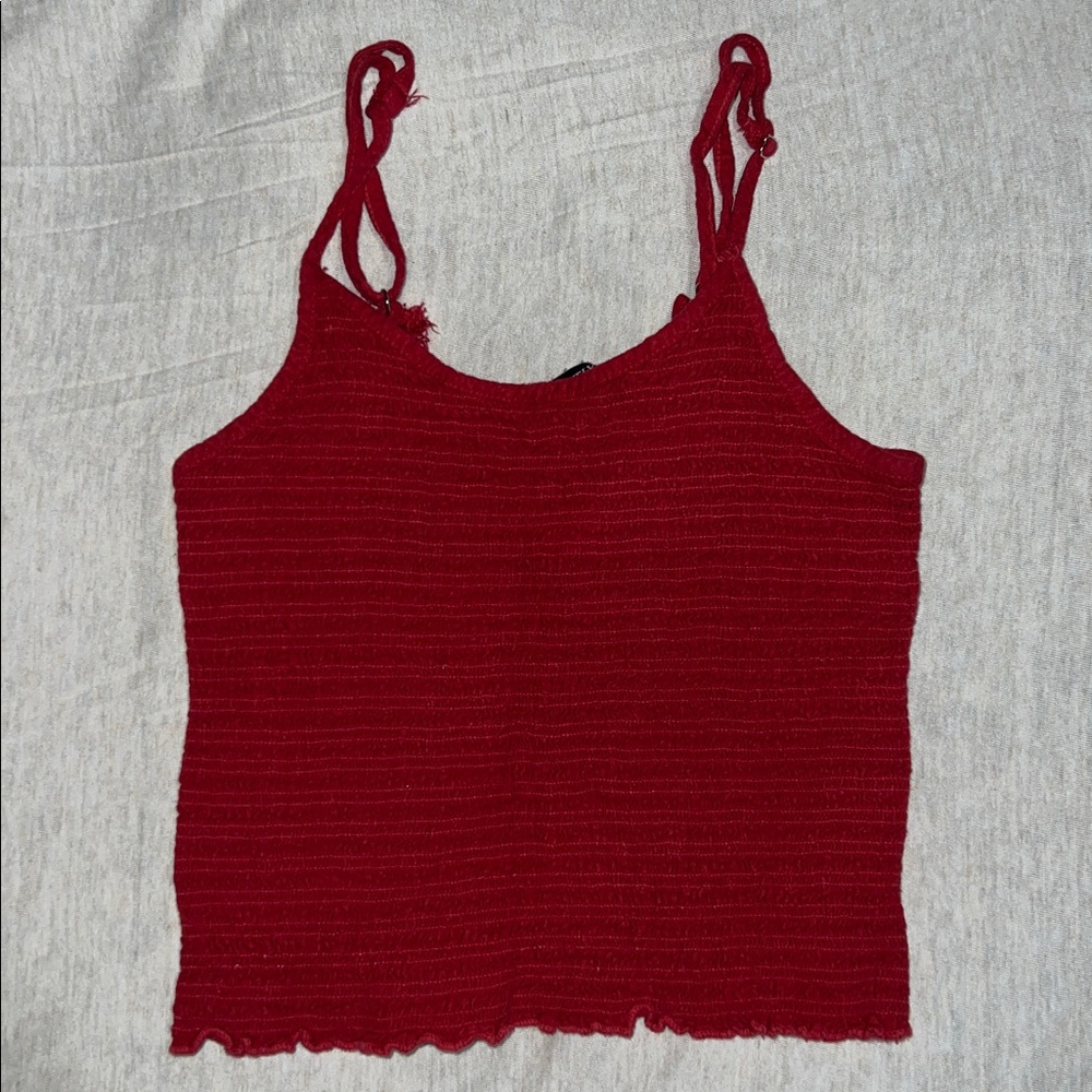 Brandy Melville Tank Top red bow detail back